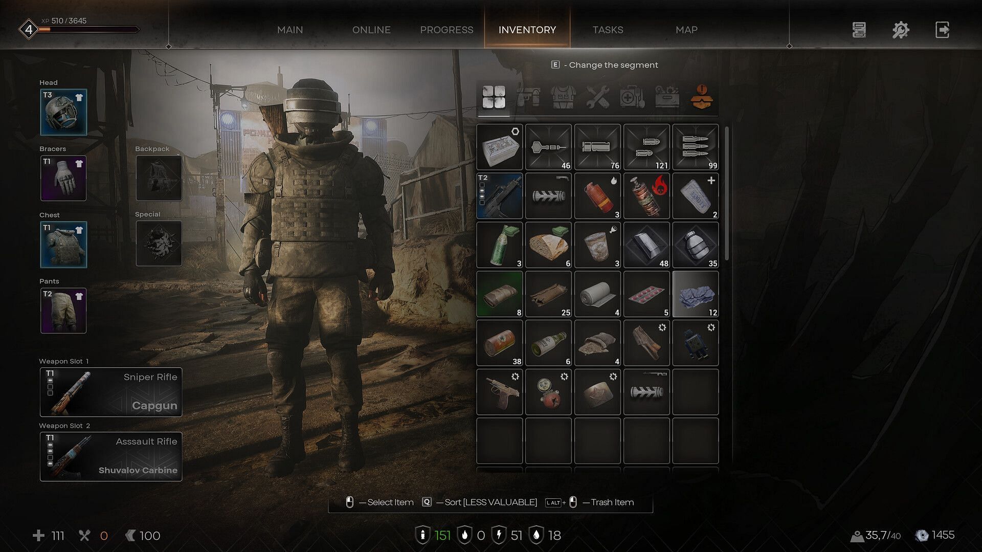 Inventory system looks great (Image via GFAGAMES)